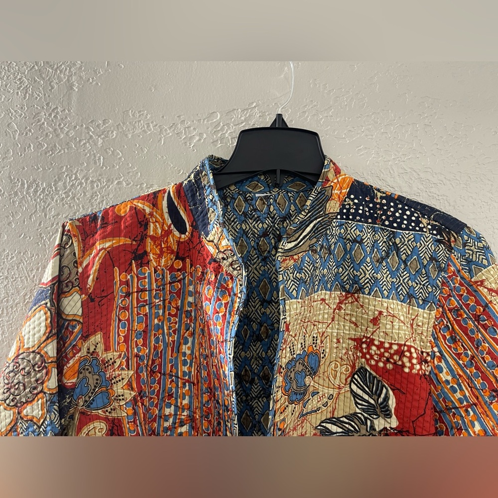 Sacred Threads Women’s Patchwork Floral Quilted J… - image 2